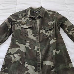 Ashley Mason Camouflage Shirt Jacket